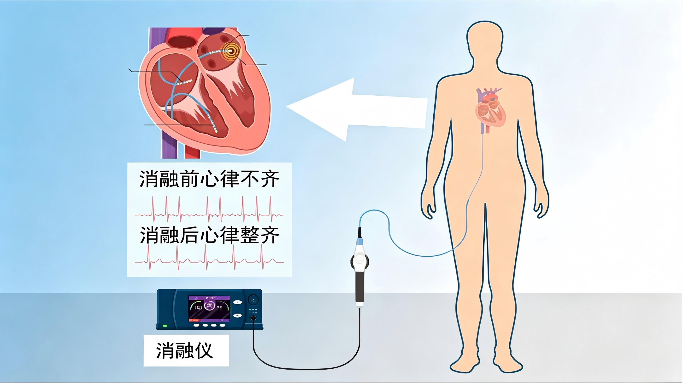 射频消融术简图